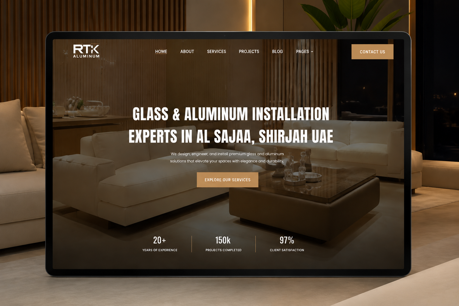 RTK Aluminum website